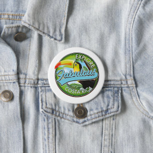Entdecken Sie das fantastische Costa Rica Logo Button