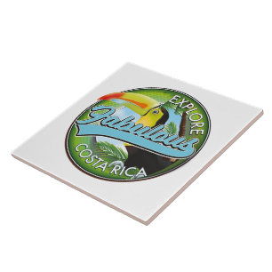 Entdecken Sie das fantastische Costa Rica Logo Fliese