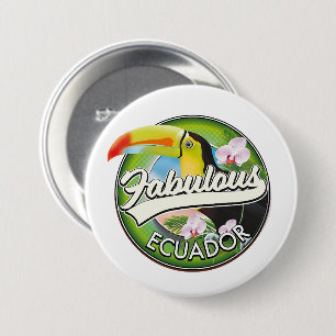 Entdecken Sie das fantastische Ecuador-Logo Button