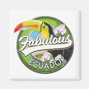 Entdecken Sie das fantastische Ecuador-Logo Magnet