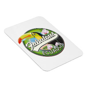 Entdecken Sie das fantastische Ecuador-Logo Magnet