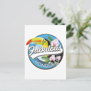 Entdecken Sie das fantastische Honduras-Logo  Postkarte