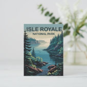 Entdecken Sie das Fernparadies der Isle Royale Mic Postkarte (Stehend Vorderseite)