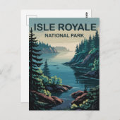 Entdecken Sie das Fernparadies der Isle Royale Mic Postkarte (Vorne/Hinten)