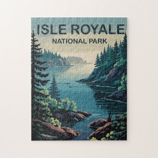 Entdecken Sie das Fernparadies der Isle Royale Mic Puzzle (Vertikal)