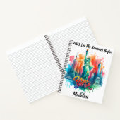 Entdecken Sie das lebhafte NYC und die Freiheitsst Notizblock (Innenseite)