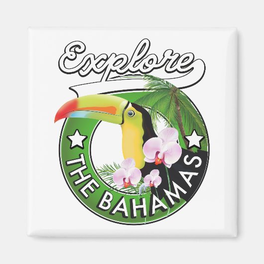 Entdecken Sie das Logo der Bahamas Magnet (Vorne)