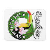 Entdecken Sie das Logo der Bahamas Magnet (Horizontal)