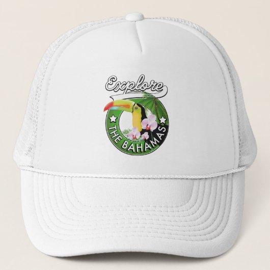Entdecken Sie das Logo der Bahamas Truckerkappe (Vorderseite)