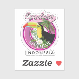 Entdecken Sie das Logo von Simeulue Indonesia. Aufkleber