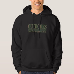 Entdecken Sie das Outdoor-Wanderlogo für Wanderer Hoodie