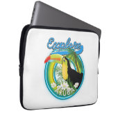 Entdecken Sie das Reiselogo von Aruba Laptopschutzhülle (Vorne Rechts)