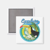 Entdecken Sie das Reiselogo von Aruba Magnet (Vorderseite/Rückseite)