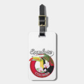 Entdecken Sie das Retro-Logo von Kolumbien Gepäckanhänger (Vorderseite vertikal)