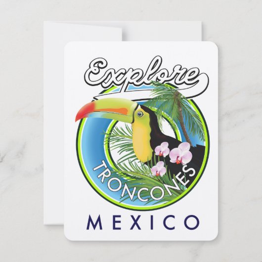 Entdecken Sie das Retro-Logo von Troncones Mexico (Rückseite)