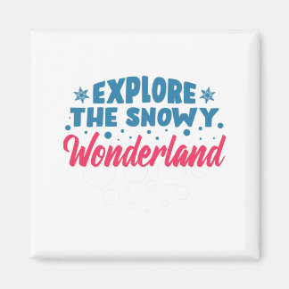Entdecken Sie das Snowy Wonderland Magnet