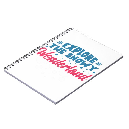 Entdecken Sie das Snowy Wonderland Notizblock (Linke Seite)
