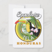 Entdecken Sie das Tela Honduras Reiselogo (Rückseite)