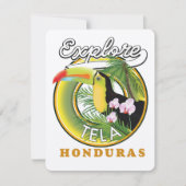Entdecken Sie das Tela Honduras Reiselogo (Vorderseite)