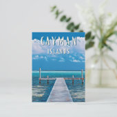 Entdecken Sie das tropische Paradies der Cayman-In Postkarte (Stehend Vorderseite)