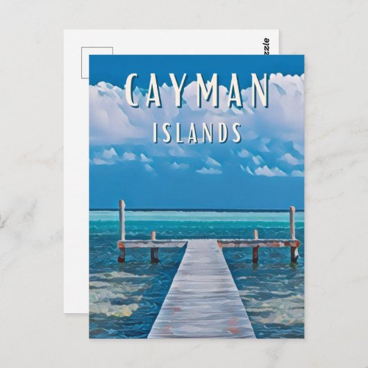 Entdecken Sie das tropische Paradies der Cayman-In Postkarte (Vorne/Hinten)
