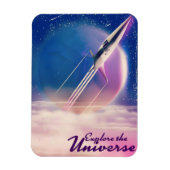 Entdecken Sie das Universe Vintag Space Poster Magnet (Vertikal)