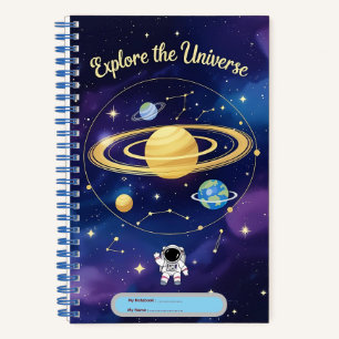 Entdecken Sie das Universum - Astronomie Notebook- Notizblock