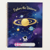 Entdecken Sie das Universum - Astronomie Notebook- Planer (Vorderseite)