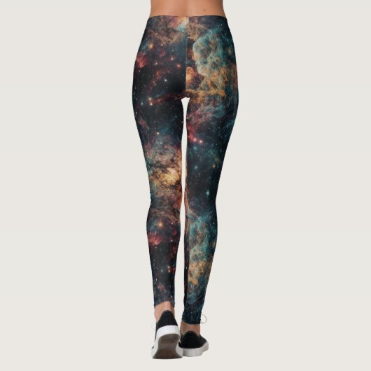 Entdecken Sie das Universum im Stil mit Galaxy-Leg Leggings (Rückseite)
