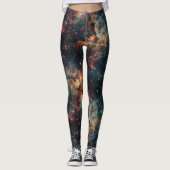 Entdecken Sie das Universum im Stil mit Galaxy-Leg Leggings (Vorderseite)