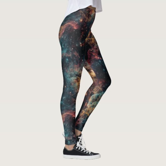 Entdecken Sie das Universum im Stil mit Galaxy-Leg Leggings (Rechts)