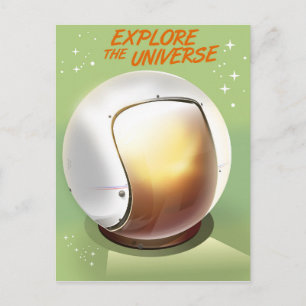 Entdecken Sie das Universum Postkarte
