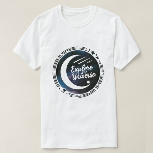 Entdecken Sie das Universum T-Shirt (Design vorne)