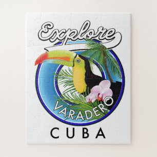 Entdecken Sie das Varadero Cuba Reiselogo Puzzle