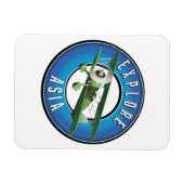 Entdecken Sie das Vintage Logo Asiens Magnet (Horizontal)