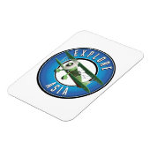 Entdecken Sie das Vintage Logo Asiens Magnet (Linke Seite)