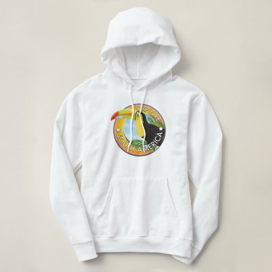 Entdecken Sie das Vintage Logo Südamerikas Hoodie (Design vorne)