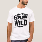 Entdecken Sie das Wilddesign auf einem weißen T -  T-Shirt (Vorderseite)
