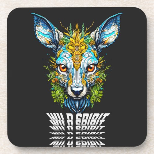 Entdecken Sie das Wilde Instinkt Getränkeuntersetzer (Vorderseite)