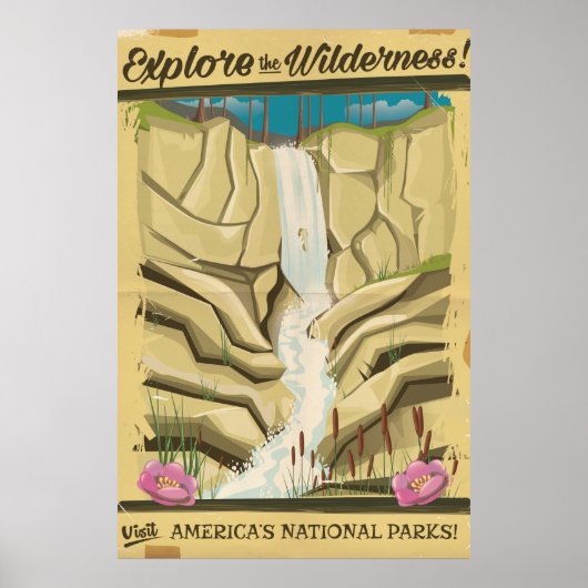 Entdecken Sie das Wildness Vintage Poster! Poster (Vorne)