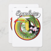 Entdecken Sie das Zentralamerika Logo. (Vorne/Hinten)