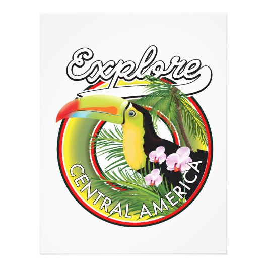 Entdecken Sie das Zentralamerika Logo. Fotodruck (Vorne)