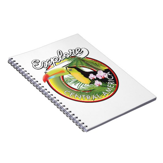 Entdecken Sie das Zentralamerika Logo. Notizblock (Rechte Seite)