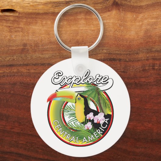 Entdecken Sie das Zentralamerika Logo. Schlüsselanhänger (Vorderseite)