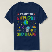 Entdecken Sie den 3. Klasse zurück zum Astronauten T-Shirt (Design vorne)