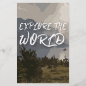 Entdecken Sie den 5,5" x 8,5" Flyer der Welt (Hinten)