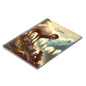 Entdecken Sie den Bighorn Sheep Grizzly Cub Mounta Notizblock (Linke Seite)