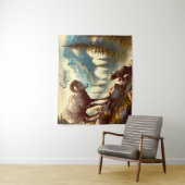 Entdecken Sie den Bighorn Sheep Grizzly Cub Mounta Wandteppich (Beispiel)