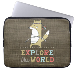 Entdecken Sie den Boho Fox Laptopschutzhülle