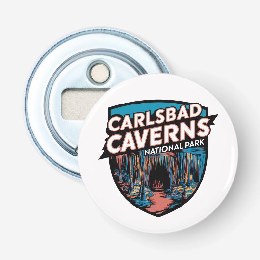 Entdecken Sie den Carlsbad Caverns Nationalpark Flaschenöffner (Vorderseite)
